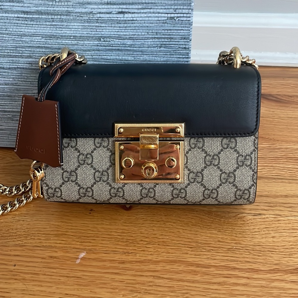 Gucci Padlock small GG shoulder bag